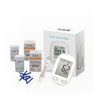 ЛИСУН БГМ-102 Клиничка машина за тестирање крви за кућну негу са тест тракама Глукометар за прецизну проверу крви са траком